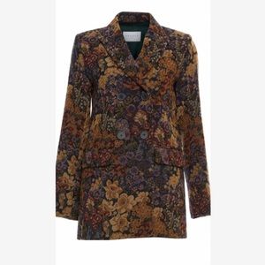 Sandro Paris Alma Floral Blazer Jacket Jacquard Xs